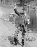 Calvin Coolidge fishing Calvin Coolidge fishing