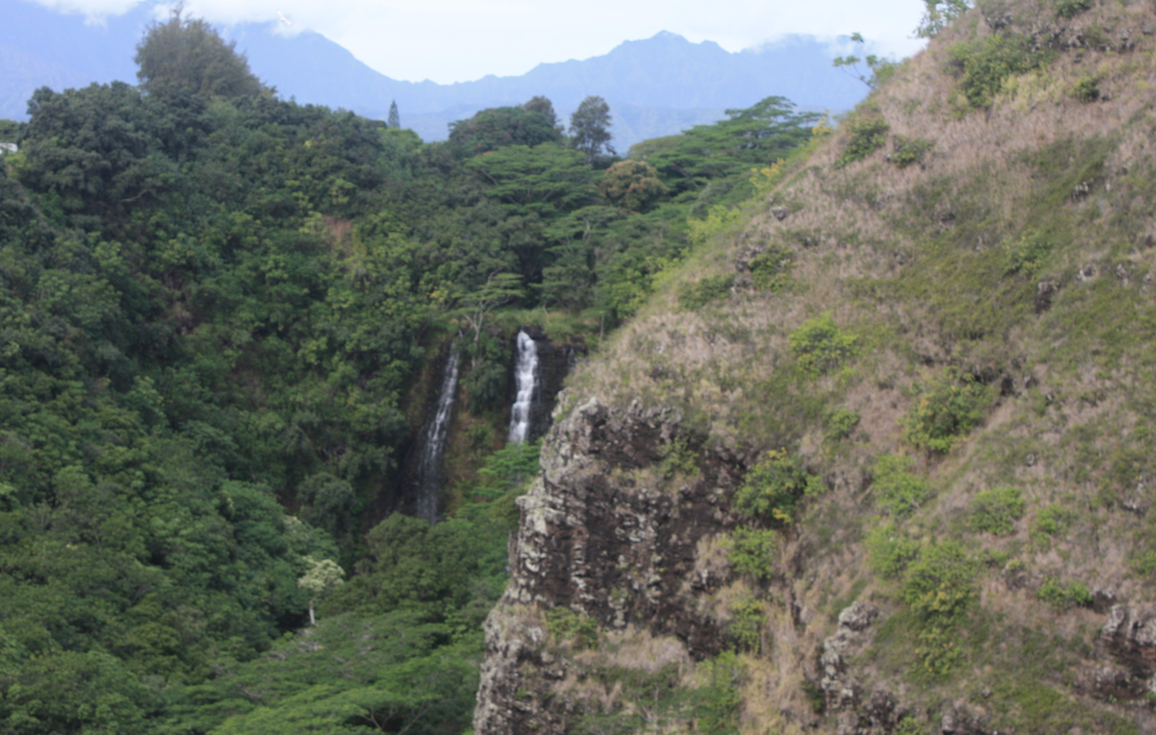 Mountain Waterfall in Hawaii